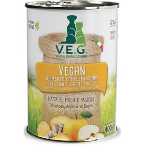 Marpet Vegan Dog - Alimento Complementare con Patate, Mela e Fagioli - 400GR