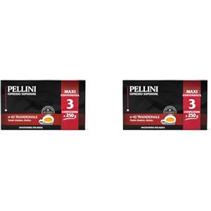 Pellini Caffè Espresso per Moka N. 42 Tradizionale, 3 x 250 g (Confezione da 2)