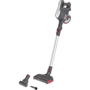 Hoover H-FREE 100 HF122GPT 011 Aspirapolvere Elettrica Senza Fili, Senza Sacco, 170W, 0,9 L, Ciclonico, Mini Turbo Spazzola, Autonomia 40 Min, Rosso