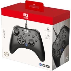 HORI HORIPAD Turbo (Nero) Controller Cablato per Nintendo Switch 2 - Licenza Ufficiale Nintendo