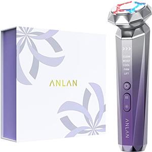 ANLAN Radiofrequenza Massaggiatore Viso Professionale Antietà, Antirughe, Lifting viso, Favorisce l'assorbimento della Crema