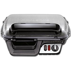 Rowenta Gr3060 Ultra Compact Comfort 600 Bistecchiera Elettrica Multifunzione, 2000 W, con Piastre in Alluminio Antiaderenti e Spia Cottura, Grill, Barbecue e Tostiera, Facile da Pulire