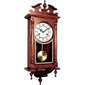 Duve Orologio a pendolo in legno da parete con movimento meccanico carica 31 giorni 72054