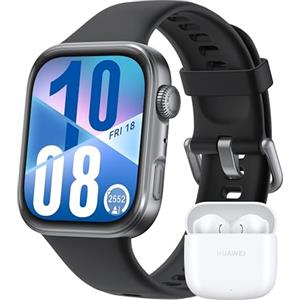 HUAWEI WATCH FIT 4 Smartwatch, + Freebuds SE2 Bianco, 100 Modalità di Allenamento, Ultra-sottile, Fitness Tracker, iOS & Android, Cassa in Alluminio, fino a 10 Giorni, AMOLED, GPS, 30 mesi di Garanzia