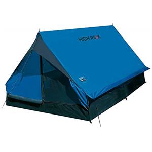 High Peak Minipack, Tenda Unisex-Adulto, Blu/Grigio, 190 x 120 x 95 cm, per 2 persone, per Campeggio & escursioni