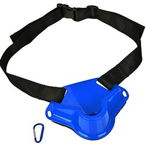 VGEBY Cintura in vita da combattimento per la pesca, supporto per canna da pesca in barca da roccia Supporto regolabile Cintura per porta canne in vita Accessori per attrezzatura da pesca(blu)