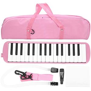 VGEBY IRIN Melodica Set 32 tasti Wind Pianica Melodicas Piano Style Portatile con borsa per il trasporto adatto per adulti bambini principianti pratica (rosa)
