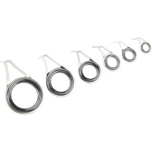 RiToEasysports Anello Guida per Asta, 6 Pezzi di Occhielli in Acciaio Inossidabile Riparazione Ki Ceramic Accessorio da Pesca di Varie Dimensioni per Canna da Pesca Fai da Te