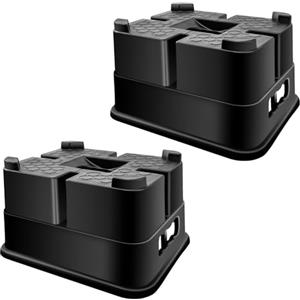 KATSU Tools KATSU 2 Pezzi Blocco Cric per Rimorchio, Capacità di 11000 lbs per Blocco di Livellamento per Camper, Blocchi Stabilizzatori, per la Quinta Ruota, Accessori da Viaggio per Camper