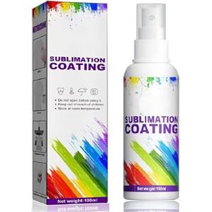 TUKNN Spray a Sublimazione, Spray per Rivestimento a Sublimazione, Sublimazione per Camicia in Cotone, Spray a Sublimazione Rapida, Spray per Sublimazione, per Magliette in Cotone, Tessuto, 100ml