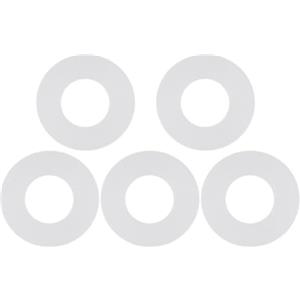 Cloudpower Rondella di tenuta della base della valvola di scarico 16.418.00.1 5PCS Guarnizione in silicone Parti di ricambio Guarnizione in gomma Valvola di scarico Anello di tenuta Serbatoi WC Apparecchi da