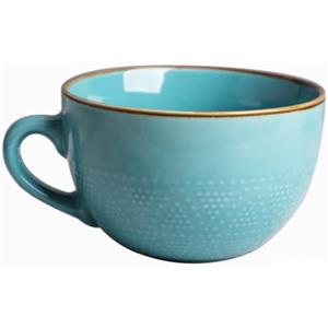 Arawat Tazza Grande 700 Ml Tazze Per Tè Tazze Grandi Per Cappuccino In Ceramica Tazza Grande Jumbo Zuppiera Con Manico Tazza Grande Per Caffè Ciotole Per Cereali Con Cucchiaio Tazza