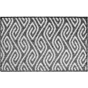 Kienapanc Tappeto per porta d'ingresso Tappetino per porta durevole con supporto in gomma antiscivolo Super assorbente (Nero, dimensione 50.8 x 80 cm)