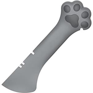 Tnfeeon Apribottiglie per Gatti Design Zampa di Gatto Coperchio per Bottiglie Apriscatole Apriscatole Multifunzione Cucchiaio per Alimenti per Animali Domestici (Grigio)