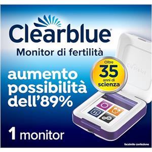 Clearblue Monitor Di Fertilità Avanzato, Test Di Ovulazione E Gravidanza, Aumenta le Probabilità di Rimanere Incinta - 1 Monitor Sensibile al Tatto (Stick di Test Venduti Separatamente)