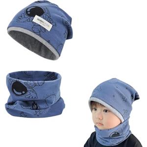 Shnmin Cappello Sciarpa per Bambini Invernale Sciarpa, Berretto Invernale per Bambini, Cappelli Beanie Ragazzo Ragazza, Scaldacollo Invernale Berretto, Beanie Bambino Cappello con Sciarpa Set