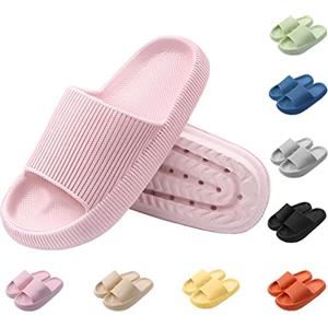 Yuccer Pantofole Nuvola Ultra Morbide Uomo Donna Ciabatte Piscina Antiscivolo Ciabatte Uomo Estive da Casa Piscina Scarpe da Spiaggia Sandali da Doccia Pantofole da Bagno (Rosa, numeric_40)