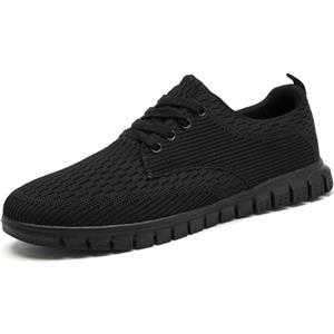 ZGPWZWL Sneakers Uomo Scarpe da Ginnastica Leggeri Casual Sportive Palestra Trekking Tennis Scarpe Estive,Nero,EU42