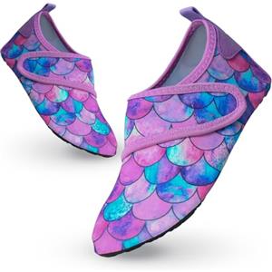 outfit spring Scarpe da Scoglio Bambino Scarpe Mare Bambina Scarpe da Acqua Rapida Asciugatura Antiscivolo Bambini Scarpe da Spiaggia Ragazze Ragazzi Scarpette da Immersione Bagno Surf 26/27EU ScalePesce Viola