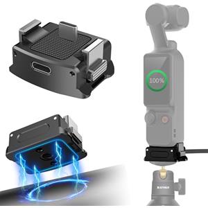 HAFOKO OSMO Pocket 3 Magnetico in Carica Adattatore Base Alluminio Lega Type-C In Carica Dock Desktop Magnetico Base Staffa con 1/4
