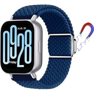 KoGiio 22mm Cinturino per Xiaomi Redmi Watch 5 Lite/Redmi Watch 5 Active/Xiaomi Watch S4 Sport/Watch 2/Watch S3/Huawei Watch GT 5/5 PRO/4 46mm, Nylon Cinturini di Ricambio con Fibbia Magnetica Blu