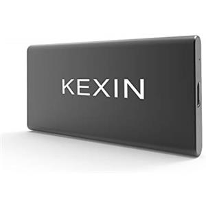 KEXIN SSD Esterno 1 TB, Unità a Stato Solido Esterna 1TB, USB C SSD 1TB Portatile SSD Fino a 550 MB/s Nero