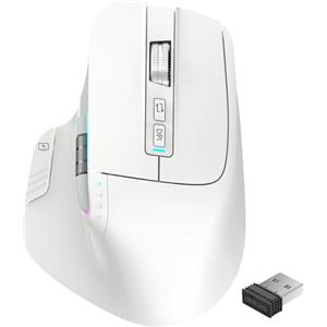 LeadsaiL Mouse Wireless 2.4G Ricaricabile Bluetooth 5.2 Mouse per Computer Portatile Controllo 4 Dispositivi Fino a 3200DPI, Mouse Ottico Ergonomico per PC Notebook