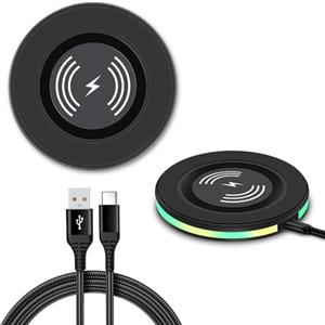 YdseozOA Caricabatterie wireless da 15 W, stazione di ricarica induttiva rapida, caricabatterie wireless per telefoni cellulari, pad di ricarica, compatibile con la serie i12/13/14/15