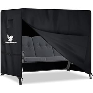 LeapBeast Copertura per Dondolo da Giardino,Copertura per altalena da giardino,Copertura per Dondolo,Impermeabile,Resistente 420D Telo Oxford Durevole,per Dondolo da Rattan da Giardino (215*125*170cm)
