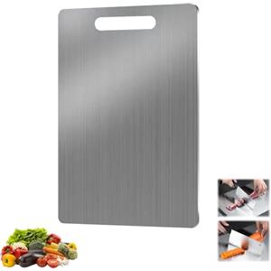 Limeow 1 Pz Tagliere Inox Tagliere Acciaio Tagliere Titanio Tagliere Cucina Cutting Board Taglieri Cucina Chopping Board Spianatoia Acciaio Inox Utensili da Cucina per la Casa e la Cucina da Campo