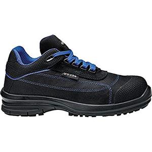 Base Protection Pulsar Scarpa Antinfortunistica, da Uomo e Donna, Nero/Blu, Taglie 45