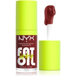 NYX Professional Makeup Fat Oil Lip Drip - Lucidalabbra Idratante e Brillante, 4.8 ml, Colore Inside Scoop