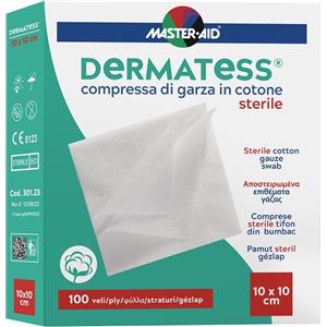 Pietrasanta Pharma Garza Idrofila Dermatess Cotone Sterile 10x10 cm - Confezione da 100 Veli