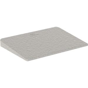 Ideal Standard - Ultra Flat S i.life, Copripiletta in finitura per piatto doccia, Tappo scarico doccia originale, Grigio cemento