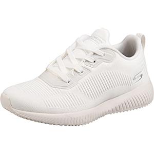 Skechers Bobs Squad Tough Talk, Scarpe da Ginnastica Donna, Bianco, 39.5 EU