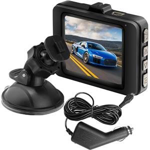 Generic Dash Cam anteriore e posteriore - 1080p FHD telecamera per auto con visione notturna | grandangolo 170°, scheda SD da 64 GB, GPS e WiFi integrati, sensore G, monitor parcheggio, registrazione in loop