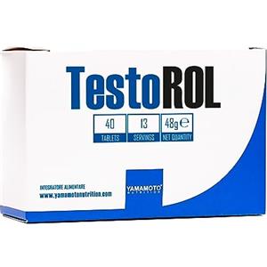 YAMAMOTO NUTRITION TestoROL 40 Compresse, Integratore Alimentare per Uomo di Estratti Vegetali e Minerali, Azione Tonica, con Ashwagandha contro la Stanchezza Fisica e Mentale