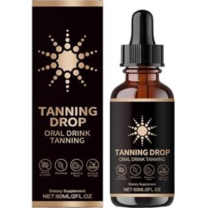Generisch Gocce abbronzanti senza sole potabili con ingredienti organici naturali Integratore abbronzante orale naturale Glow gocce autoabbronzanti da bere per viso e corpo (1 pezzo)