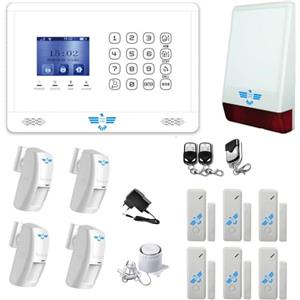 ITALIAN ALARM FUTURA - Allarme Casa WiFi Senza Fili, Kit Antifurto Wireless con Sirena Esterna, Supporta SIM 4G e App Controllo Smart, Compatibile con Sensori Filari. Già Configurato e Video Tutorial