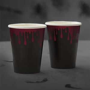 Ginger Ray Bicchieri di carta laminati per feste di Halloween, confezione da 8