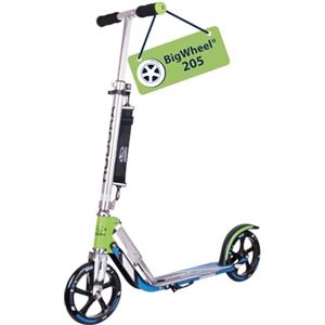 HUDORA BigWheel 205 Pure Scooter, Monopattino per bambini e adulti, Scooter a partire dai 6 anni, City Roller fino a 100 kg, Pieghevole e regolabile in altezza