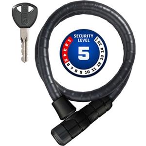 ABUS Microflex 6615K/85 - lucchetto compatto per biciclette economiche e bambini livello di sicurezza 5 da 15 mm nero