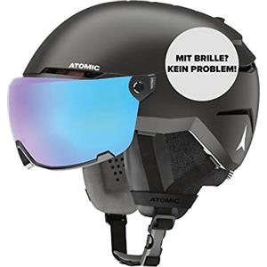 ATOMIC Savor Visor Stereo, Ski Helmet Unisex-Adult, Black, Medium