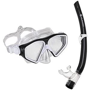 U.S. Divers US.Divers-Kit per immersioni,maschera e boccaglio per bambini dai 6 anni in su con visione panoramica a 180°,protezione UV,lenti antiappannamento e anti-perdita per escursioni acquatiche e snorkeling