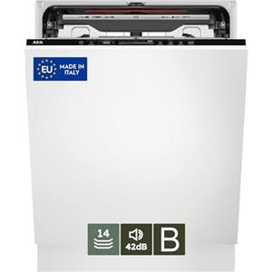 AEG Serie 7000 Lavastoviglie Da Incasso 60 cm FSK75747P GlassCare, 14 Coperti, Vassoio MaxiFlex, Tecnologia AirDry, Silenzio 42 (dB), Integrata Totale