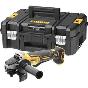 DEWALT Smerigliatrice angolare a batteria 18V XR Brushless 125mm con interruttore a paletta - Solo utensile in TSTAK, DCG406NT-XJ