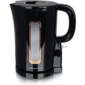 Emerio WK-125130 - Bollitore elettrico, 1,7 litri, 2200 Watt, senza BPA, elemento riscaldante in acciaio inox, indicatore del livello dell'acqua, spegnimento automatico, protezione contro il secco,
