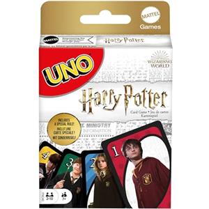 Mattel Games - UNO Harry Potter, l'iconico gioco di carte per tutta la famiglia con i personaggi del mondo di Harry Potter, da 2 a 10 giocatori, giocattolo per bambini, 7+ anni, FNC42