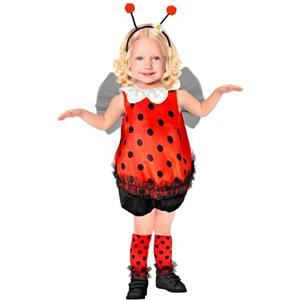 W WIDMANN MILANO Party Fashion - Costume da coccinella per bambini, costume da animale per carnevale, feste a tema