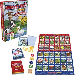 Hasbro Gaming Chi è? Gioco da tavolo Junior per bambini in età prescolare e bambini, chi è? gioco per bambini più piccoli, gioco di ricerca animali, gioco per bambini